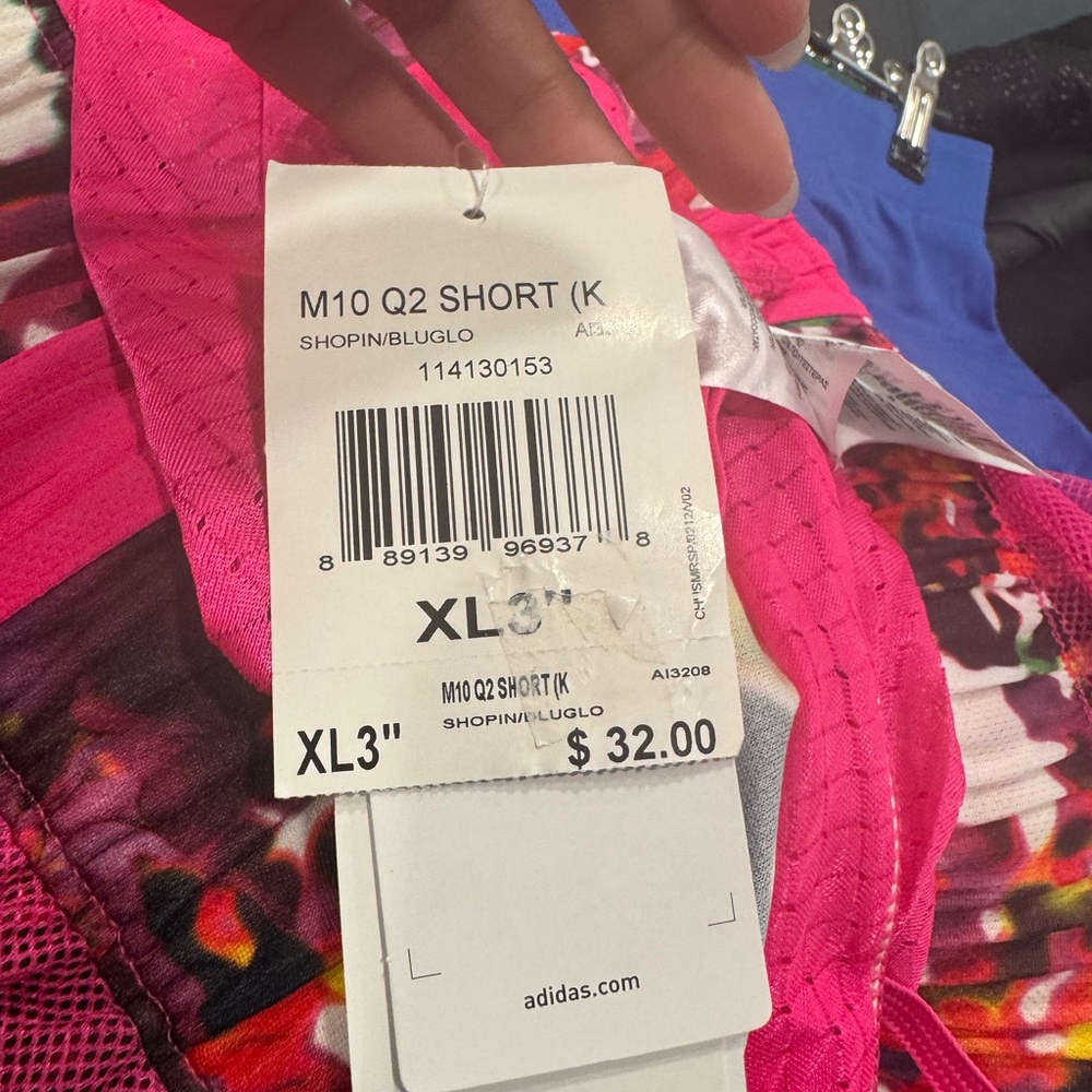Adidas Pink Camo Athletic Shorts - Picture 4 of 6